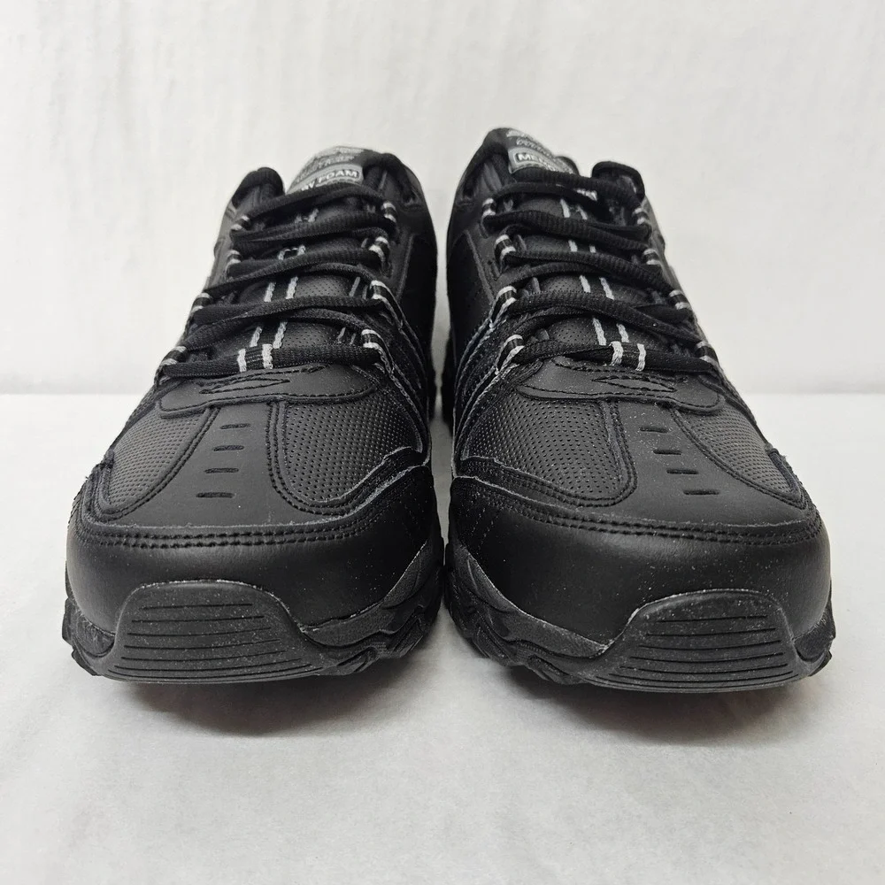 Skechers After Burn Strike On Training Shoe 50122/BBK Black Leather Mens Size 12
